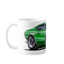 1970 Chevelle Green-White Car Coffee Mugs