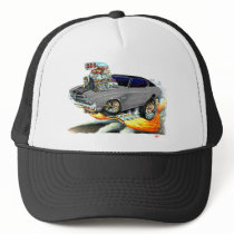 1970 Chevelle Grey-Black Top Car Mesh Hats
