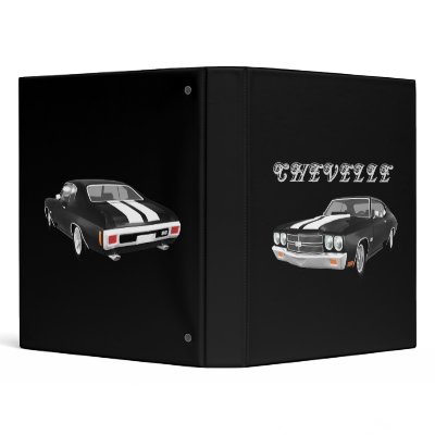 1970 Chevelle Muscle Car: Black Finish: Binder by spiritswitchboard