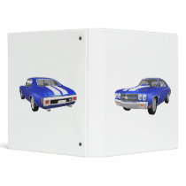 1970 Chevelle Muscle Car: Blue FInish: Binder