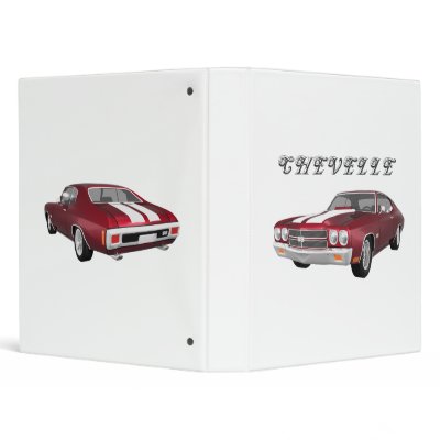1970 Chevelle Muscle Car: Candy Apple: Binder by spiritswitchboard