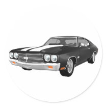 1970 Chevelle SS: Black Finish: Sticker