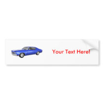 1970 Chevelle SS: Blue Finish: Bumper Sticker
