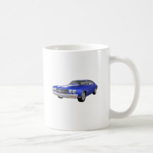 1970 Chevelle SS: Blue Finish: Coffee Mugs