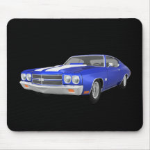 1970 Chevelle SS: Blue Finish: Mouse Pads
