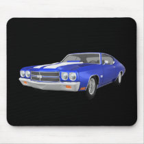 1970 Chevelle SS: Blue Finish: Mouse Pads