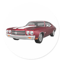 1970 Chevelle SS: Candy Apple Finish: Sticker