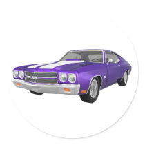 1970 Chevelle SS: Purple Finish: Stickers