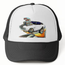1970 Chevelle White-Black Top Car Mesh Hats