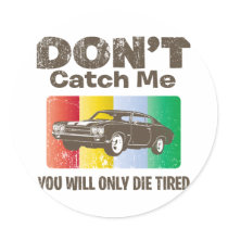 1970 Chevrolet Chevelle SS 454 Round Sticker