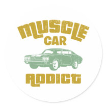1970 Chevrolet Chevelle SS 454 Round Stickers