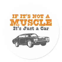 1970 Chevrolet Chevelle SS 454 Round Sticker