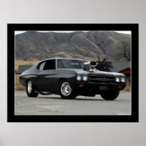 1970 Chevy Chevelle Drag Car Poster