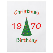 1970 Christmas Birthday flyers