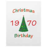 1970 Christmas Birthday Letterhead Design