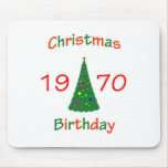 1970 Christmas Birthday Mousepad