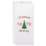 1970 Christmas Birthday Rack Card