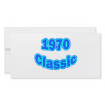 1970 Classic Blue Personalized Photo Card