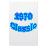 1970 Classic Blue Stationery Design