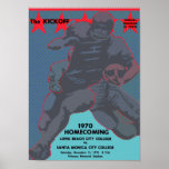 1970 College Homecoming Football Game Posters