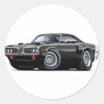 1970 Coronet RT Black-White Car Sticker