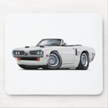 1970 Coronet RT White Convert Mouse Pads