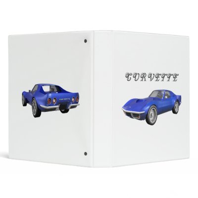 1970 Corvette Sports Car: Blue Finish: Binder by spiritswitchboard