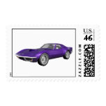 1970 Corvette Sports Car: Purple Finish: Postage postage