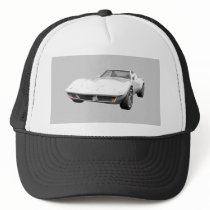 1970 Corvette Sports Car: White Finish Hats
