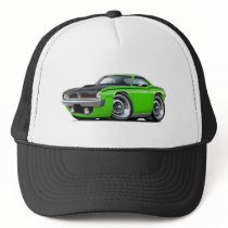 1970 Cuda AAR Lime Car Trucker Hats