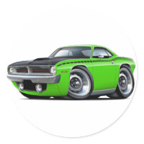 1970 Cuda AAR Lime Car Sticker
