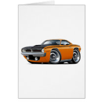1970 Cuda AAR Orange Car Cards