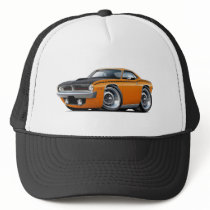 1970 Cuda AAR Orange Car Trucker Hat