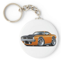 1970 Cuda AAR Orange Car Key Chain