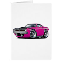 1970 Cuda AAR Pink Car Card