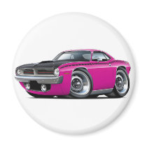 1970 Cuda AAR Pink Car Magnets