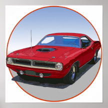 1970 Cuda Coupe Print