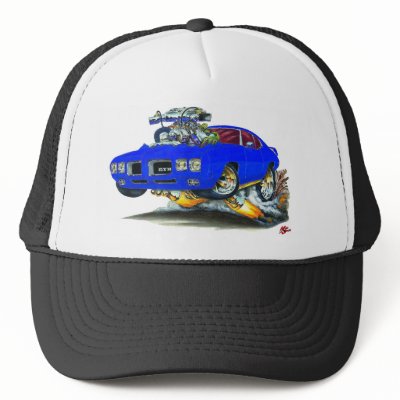 1970 Gto Blue. 1970 GTO Blue Car Mesh Hats by maddmaxart. Hat Template
