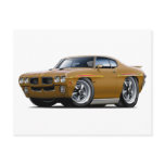 1970 GTO Judge Gold Car Post Cards