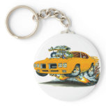 1970 GTO Orange Car Keychain