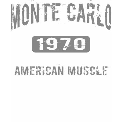 1970 Monte Carlo Merchandise Tee Shirts by WideOpenRacewear