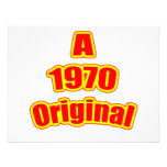 1970 Original Red Personalized Announcements