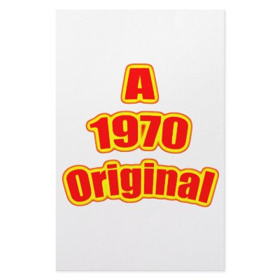 1970 Original Red Stationery Design by birthyeardesigns4