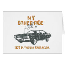 1970 Plymouth Barracuda Greeting Card