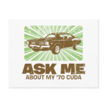 1970 Plymouth Barracuda Post Cards