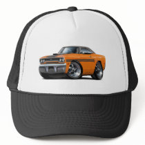 1970 Plymouth GTX Orange-Black Top Car Mesh Hats