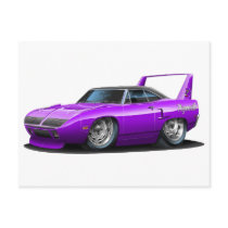 1970 Plymouth Superbird Purple Car postcards by maddmaxart 1970 Plymouth Superbird Purple Car postcards