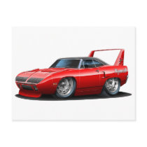 1970 Plymouth Superbird Red Car postcards by maddmaxart 1970 Plymouth Superbird Red Car postcards