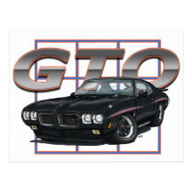 1970 Pontiac GTO Postcard