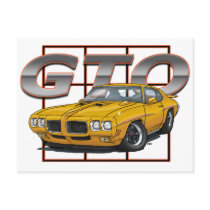 1970 Pontiac Lemans GTO Post Card